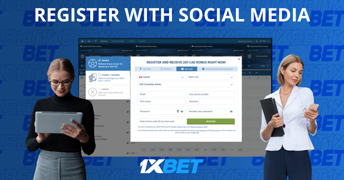 How to Register with 1xBet India via Social Media 2026