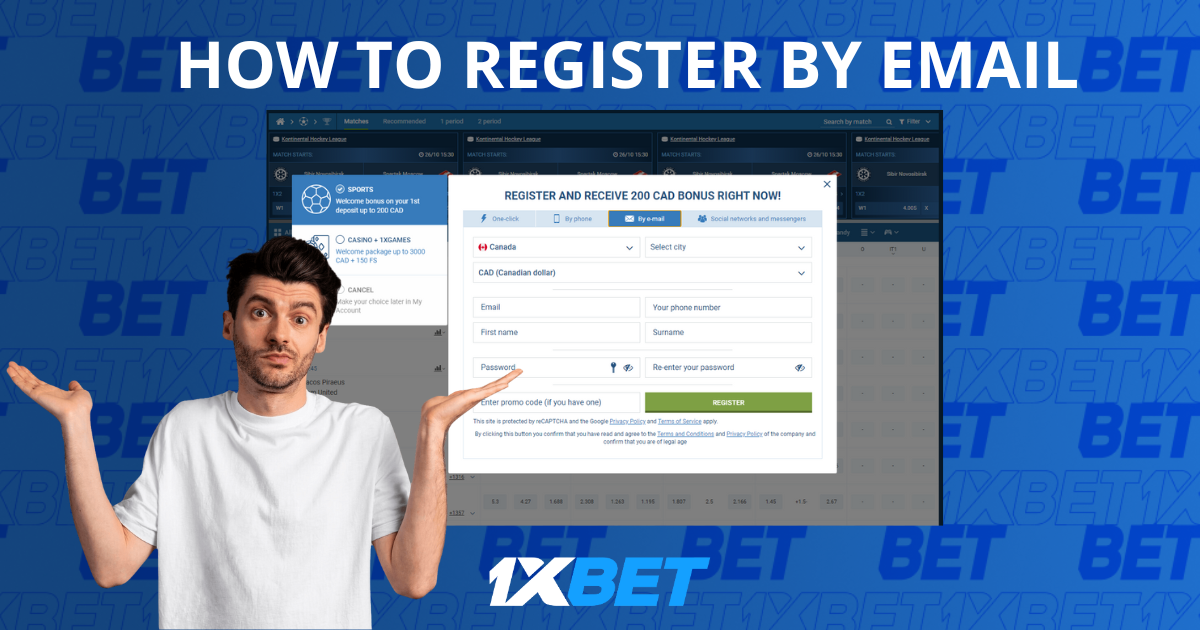 How to Register with 1xBet India via Email 2026